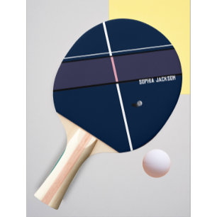 Modern Personalised Table Tennis Player Name Ping Pong Paddle