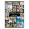 Modern Personalized 21 Photo Collage Custom Color