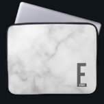 Modern Personalized Bold Monogram and Name Laptop Sleeve<br><div class="desc">Modern Monogram Design featuring personalized monogram letter "E" and name in modern bold sans serif font style.

Perfect gift for him,  father's day gift and more.</div>