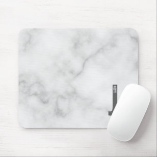 Modern Personalized Bold Monogram and Name Mouse Pad