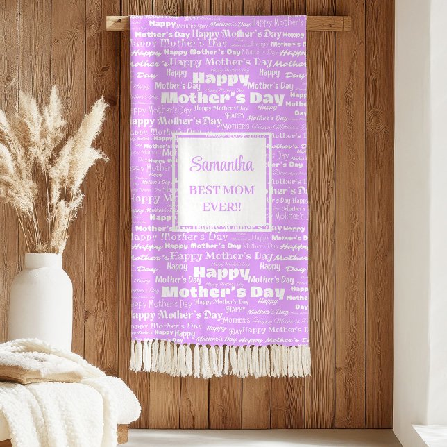 Modern Personalized Gift for Her Typography Text Sherpa Blanket (Modern Personalized Gift for Her Typography Blanket)