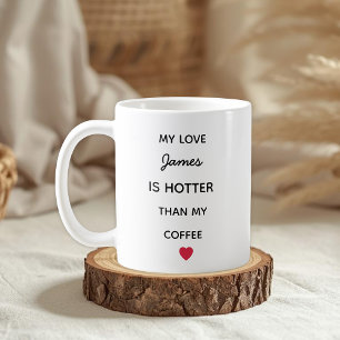 Modern Personalized Love Coffee Mug