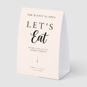 Modern Personalized Minimalistic Wedding Food Pape