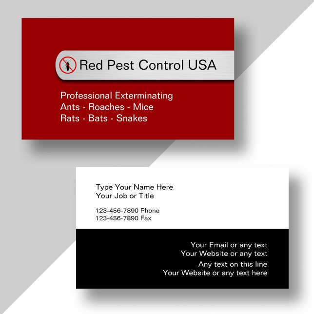 Modern Pest Control Business Cards (Creator Uploaded)