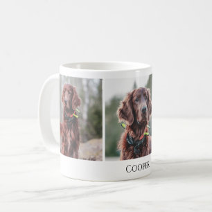 Modern Pet Dog Custom Photo Collage Coffee Mug