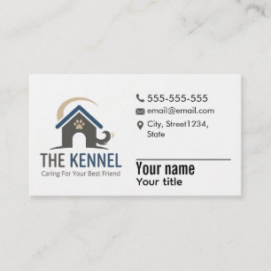 Modern Pet Grooming and Kennel Customisable Business Card