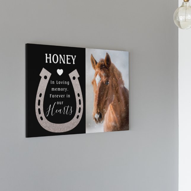 Modern Pet Horse Photo Memorial Plaque (Creator Uploaded)