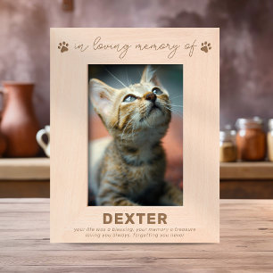 Modern Pet Loss Memorial Etched Frames