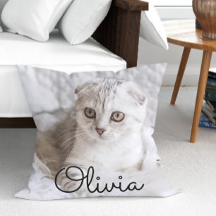 Modern Pet Photo Custom Cushion