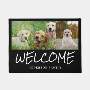 Modern Pet Photo Personalised Welcome Door Mat