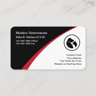 Modern Pet Service Logo Business Cards