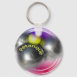 Modern Petanque ball design Key Ring