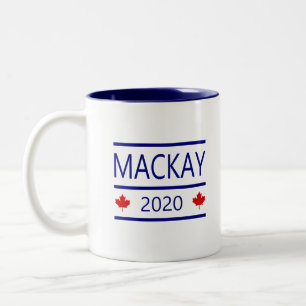 Modern Peter MacKay 2020 with Maple Leaves Colour Two-Tone Coffee Mug