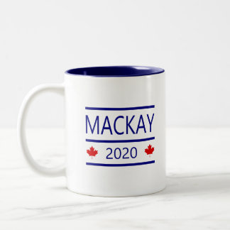 Modern Peter MacKay 2020 with Maple Leaves Colour Two-Tone Coffee Mug