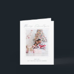 Modern Photo 2026 Calendar Merry Christmas card<br><div class="desc">Modern Photo 2026 Calendar Merry Christmas. Available digitally and printed. Add your favourite photo and personalise with your greeting and names at the bottom and inside. Merry Christmas is in a stylish set handwritten style script. With a convenient 2026 calendar on the back for your recipients and Happy New Year...</div>