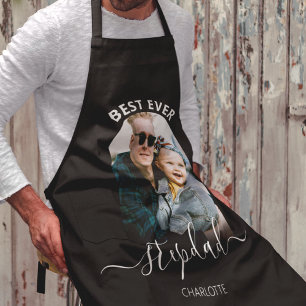 Modern Photo Arch Best Ever Stepdad Apron