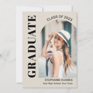 Modern Photo Arch Graduation Announcement 