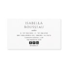 Modern Photo Author Writer Business Card