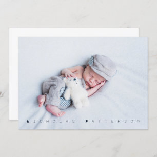 Modern Photo Baptism Party Invitation