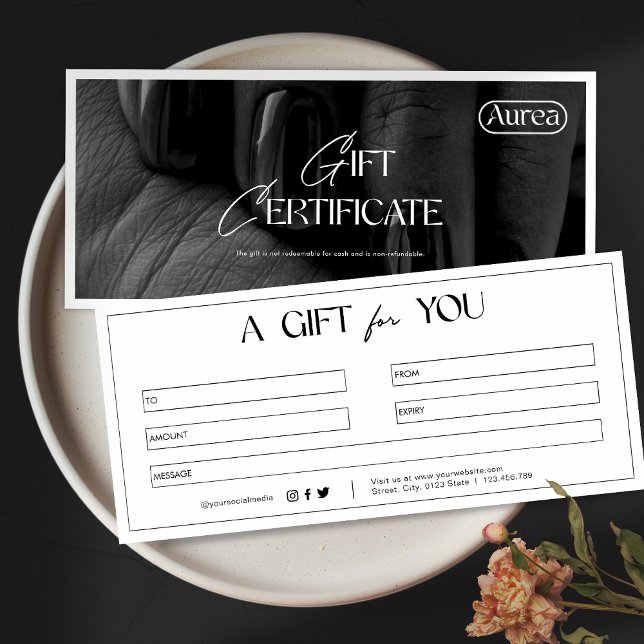 Modern Photo Beaty Salon Grift Card (Creator Uploaded)