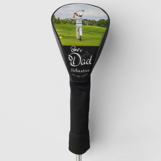 Modern Photo Best dad Golf Head Cover (Front)