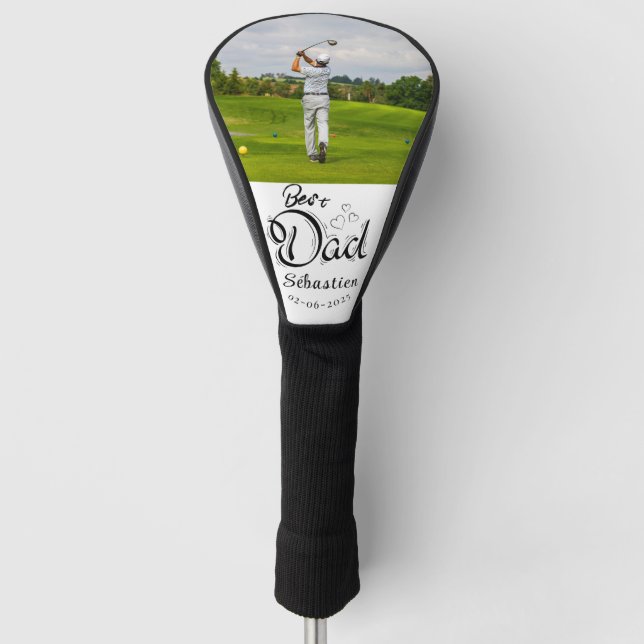 Modern Photo Best dad Golf Head Cover (Front)