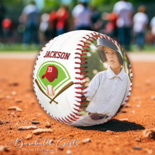 Modern Photo Birthday and Christmas Baseball