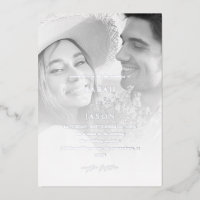 Modern Photo Black & White 7 Vertical Wedding