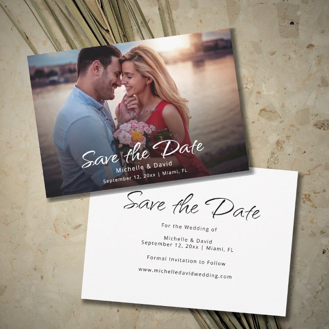 Modern Photo Boho Simple Destination Wedding   Save The Date (Creator Uploaded)