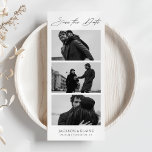 Modern Photo Booth Minimal Photo Strip Save The Date<br><div class="desc">Modern Photo Booth Minimal Photo Strip Save the Date</div>