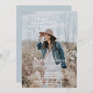 Modern Photo Bridal Shower Invitation