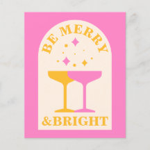 Modern, photo , bright colours Christmas card