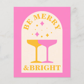 Modern, photo , bright colours Christmas card