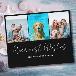 Modern Photo Budget Christmas Card 