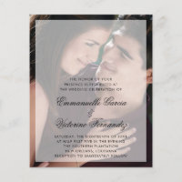 Modern Photo Budget Wedding Invitation