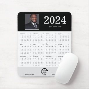 Modern Photo Business Corporate 2024 Calendar Mouse Pad