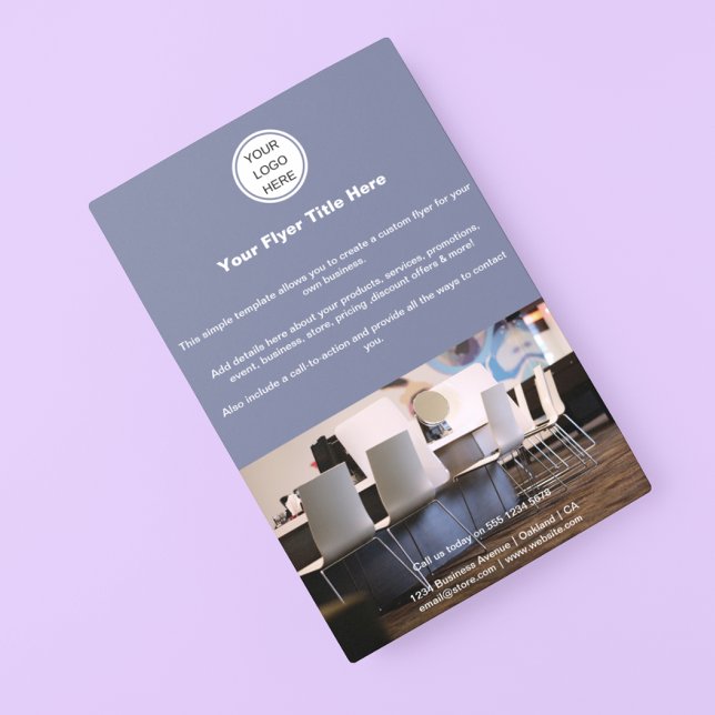 Modern Photo Business Logo Marketing Advertising  Flyer (Creator Uploaded)