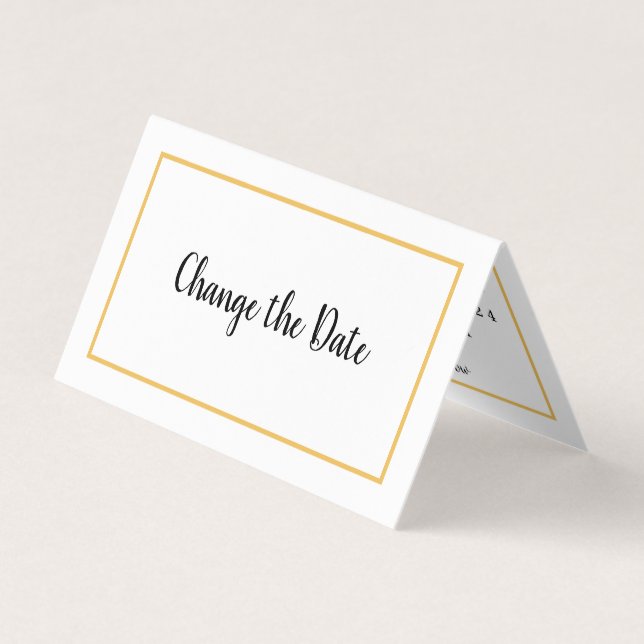 Modern Photo Calendar Change The Date Card (Front)