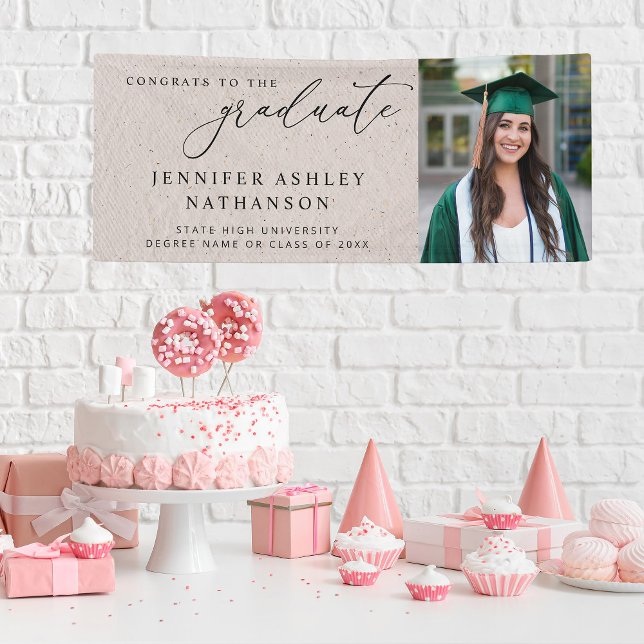 Modern Photo Calligraphy Graduate Banner (Creator Uploaded)