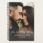Modern Photo & Calligraphy Wedding Planner<br><div class="desc">Modern and stylish planner featuring your favourite couples photo with a hand written text overlay in white. Customise with ease to create your perfect wedding planner.</div>
