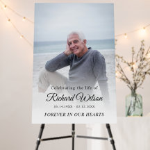 Modern Photo Celebration of Life Funeral Memorial