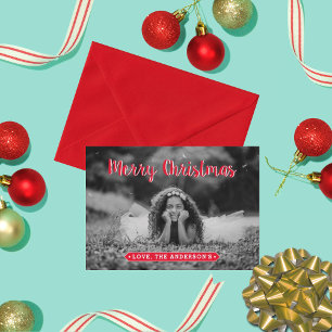 Modern Photo Christmas Card