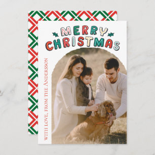 Modern Photo Christmas Holiday Card