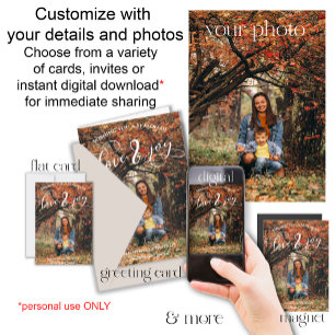 Modern Photo Christmas Holiday Greeting Card