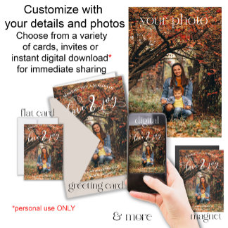 Modern Photo Christmas Holiday Greeting Card
