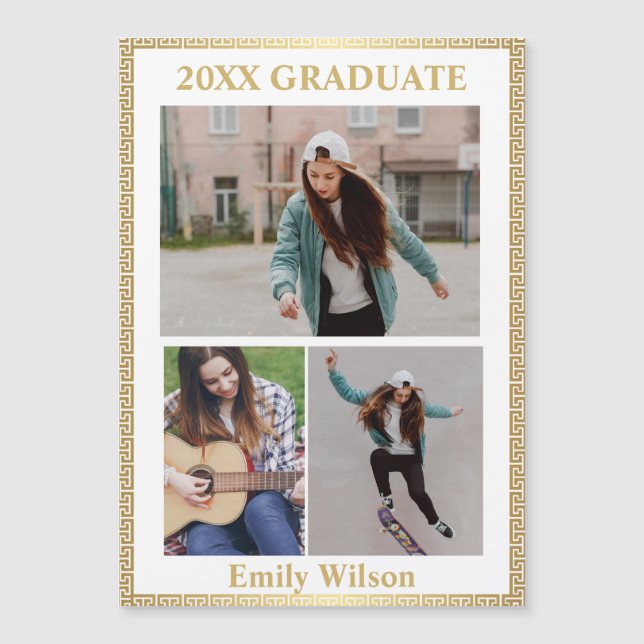 Modern Photo Class of 20XX Graduation Announcement (Front)