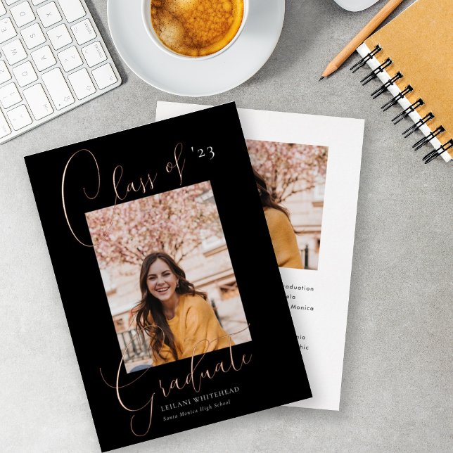 Modern Photo Class of Graduation Black (Creator Uploaded)