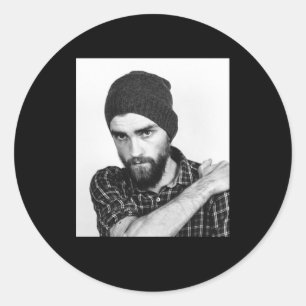 Modern Photo  Classic Round Sticker