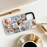 Modern Photo Collage 11 Picture Black Sideways iPhone 12 Pro Case<br><div class="desc">Upload your 11 of your favourite photos and create your own personalised phone case. This cool modern design is displayed sideways and has a black background (editable) with a photo collage template which automatically displays your pictures in square and portrait formats. Designed for iphone 12 Pro but will fit many...</div>