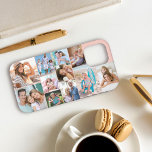 Modern Photo Collage 11 Picture Peach Sideways iPhone 12 Pro Case<br><div class="desc">Upload your 11 of your favourite photos and create your own personalised phone case. This cool modern design is displayed sideways and has a peach background (editable) with a photo collage template which automatically displays your pictures in square and portrait formats. Designed for iphone 12 Pro but will fit many...</div>